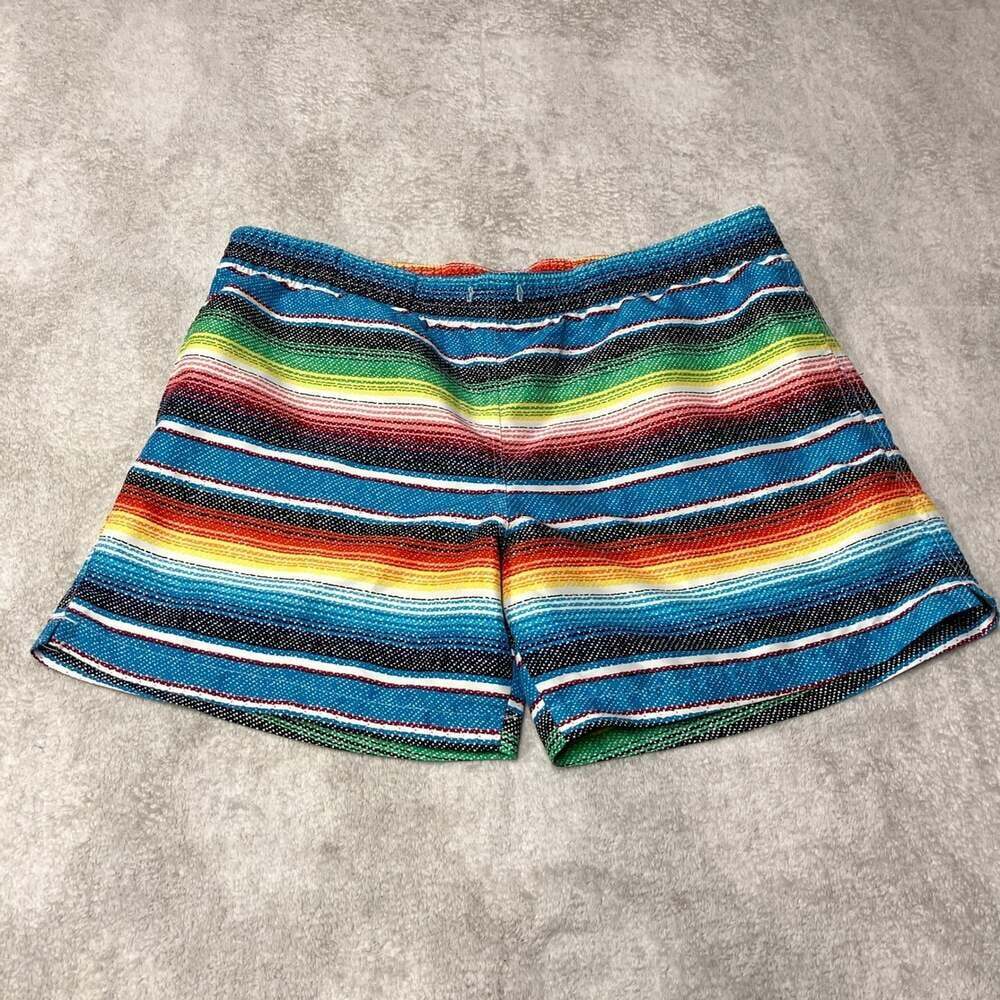 Chubbies Swim Trunks 5" Serape Rainbow Striped Mesh Liner Made in USA Men 36 / L